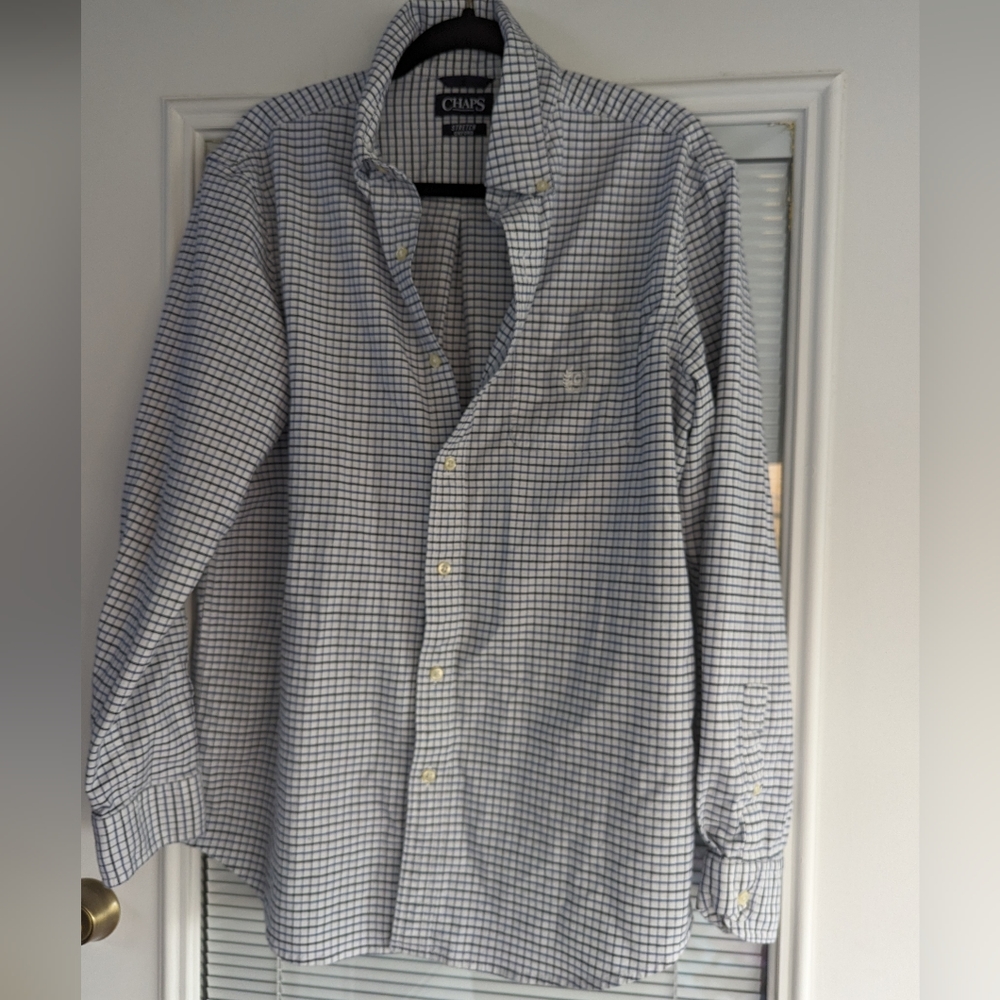 2 Men's Shirts Chaps and Croft and Barrow - Picture 2 of 11